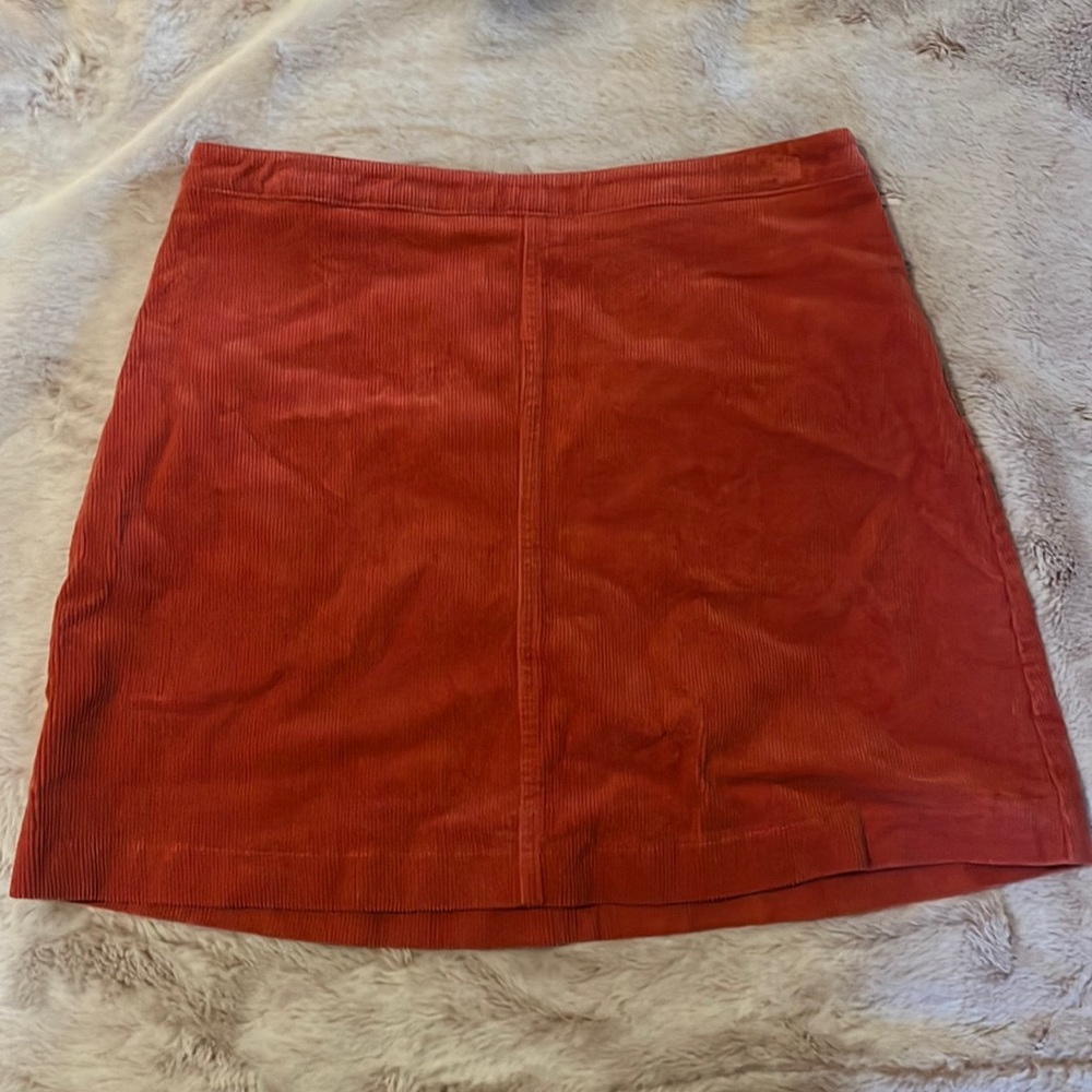 Forever 21 Burnt Orange Corduroy Skirt